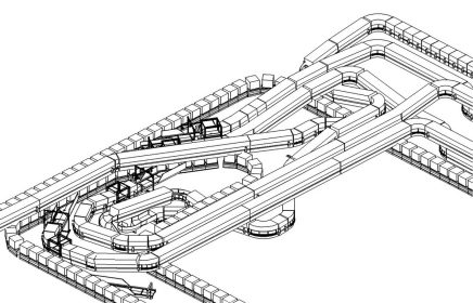 Baggage conveyors with operational space